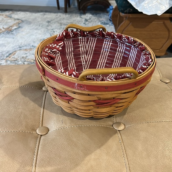 Longaberger Popcorn Basket Christmas collection 19 9910 inch basket - Picture 6 of 10